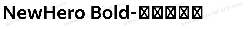 NewHero Bold字体转换